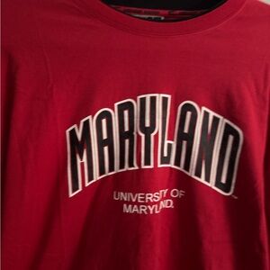 Colosseum Red Short Sleeve Tee Maryland
